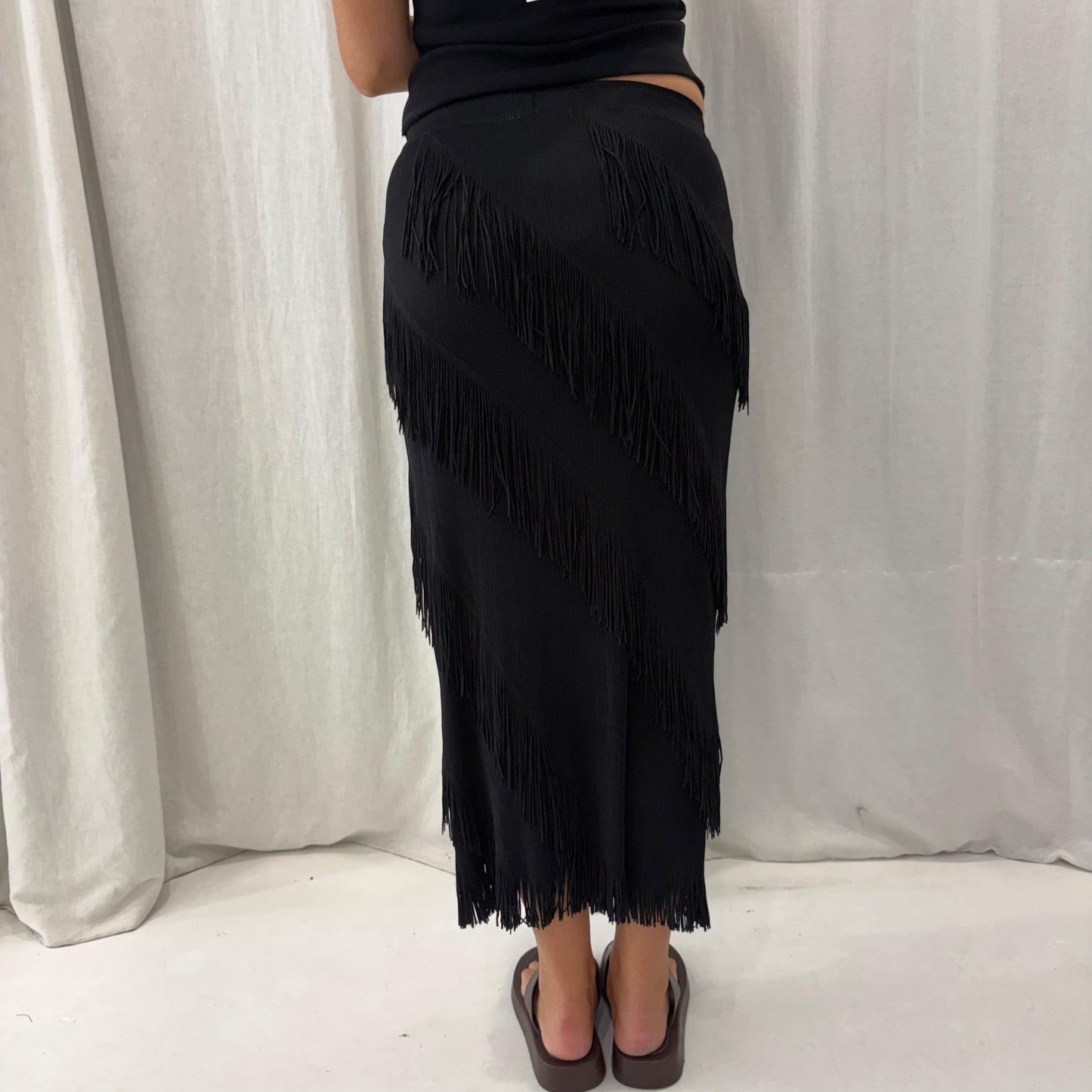 Tassel Midi Skirt