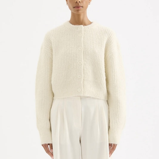 Nixon Cropped Cardigan - ivory