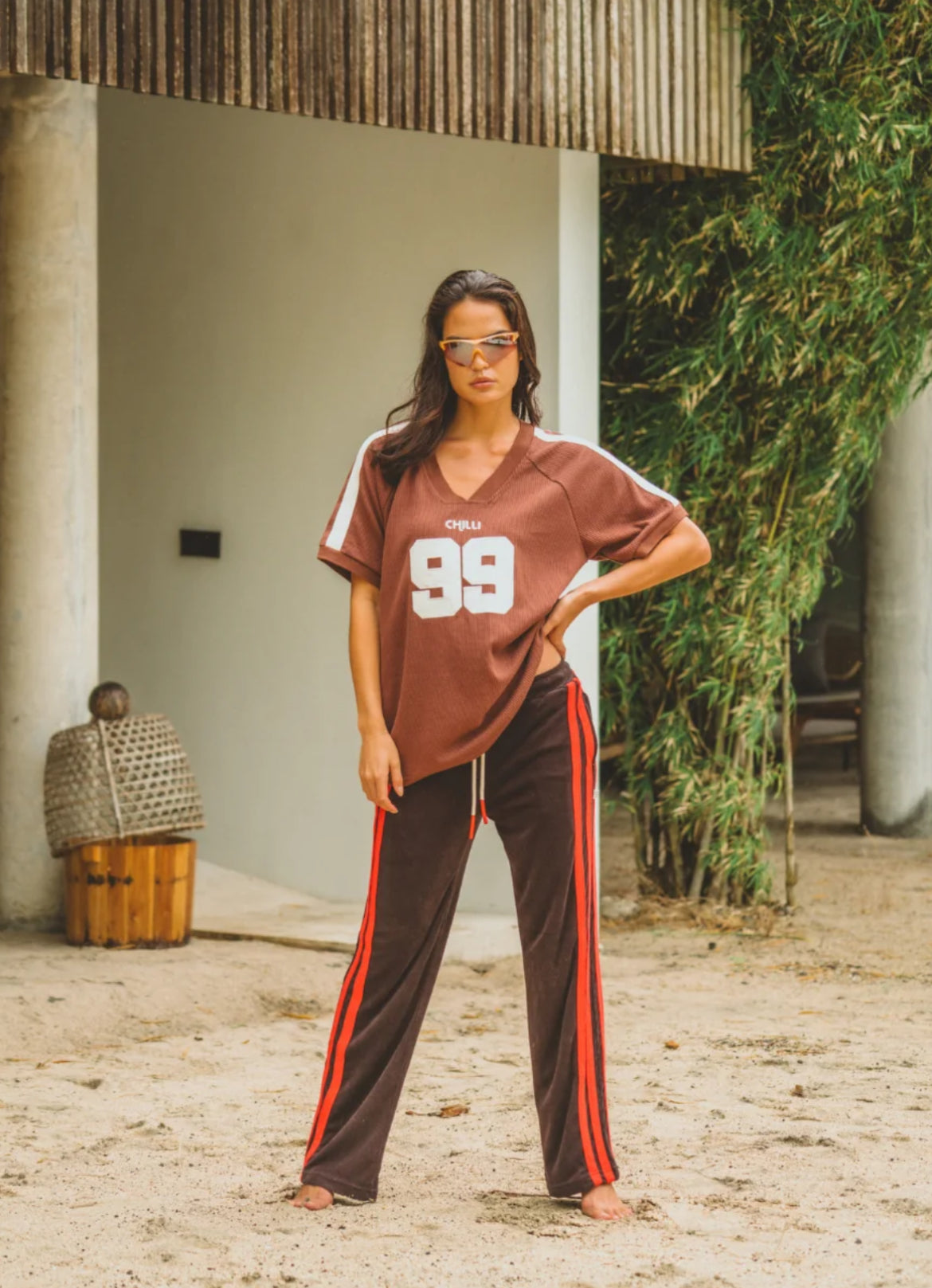 Chilli 99 Waffle Tee Mocha