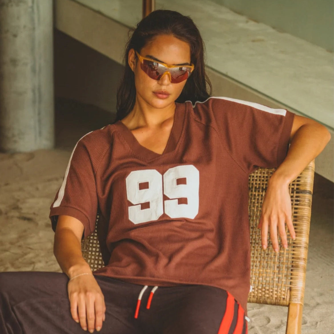 Chilli 99 Waffle Tee Mocha