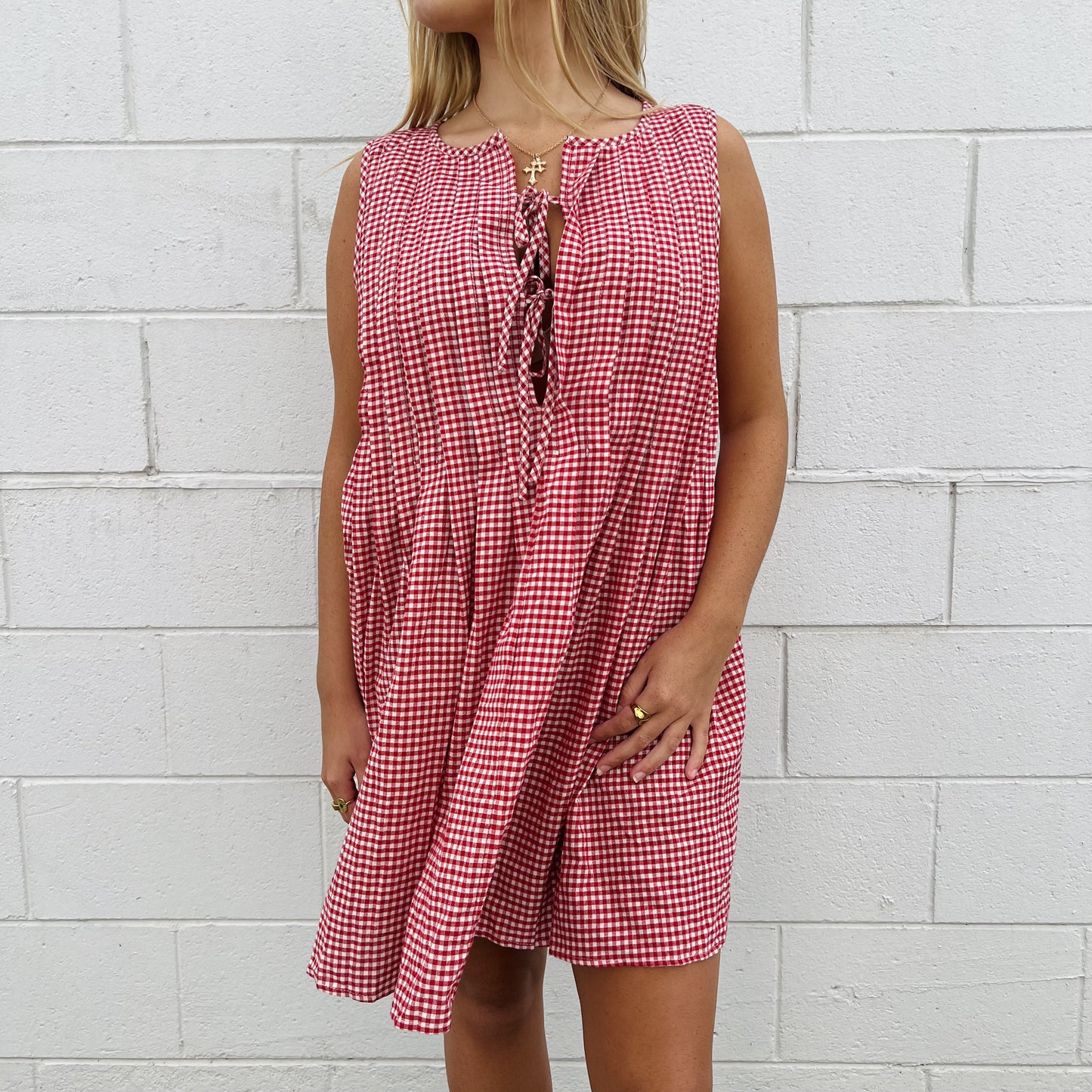 Gidget Gingham Swing Dress