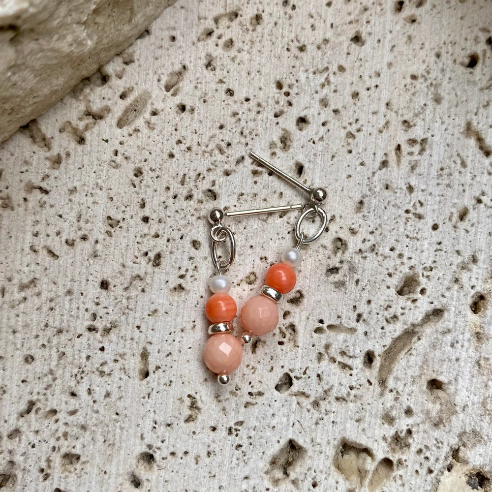 Spritz Earrings - Peach
