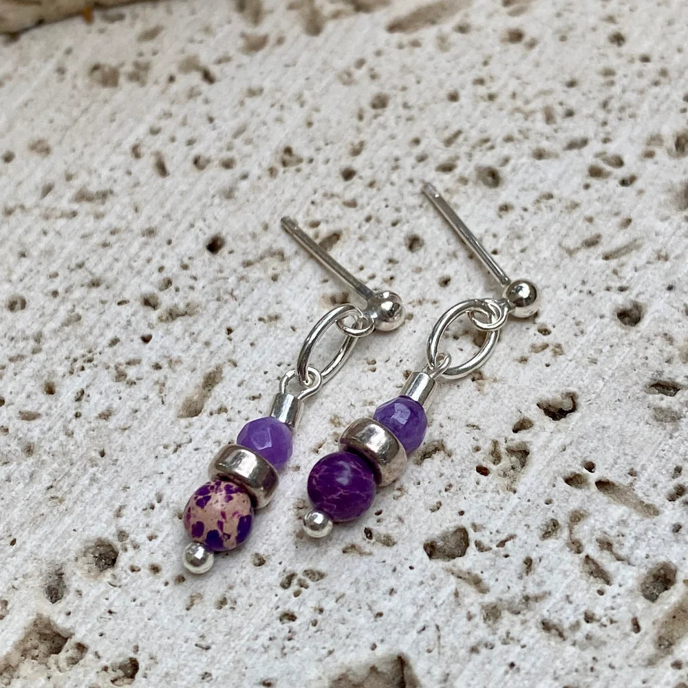 Spritz Earrings - Purple