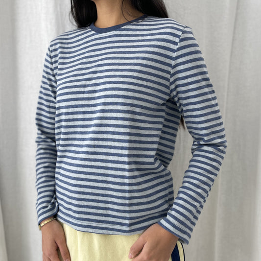 Athena Stripe LS Top - Blue