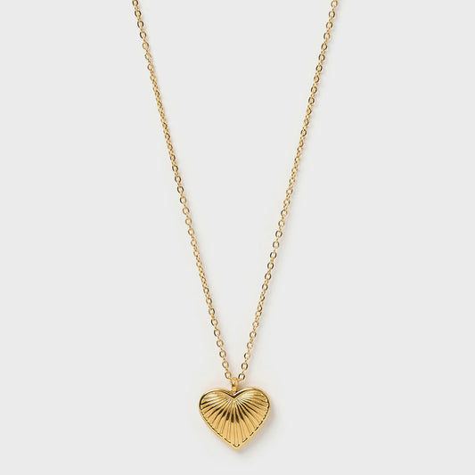 Jasmine Gold Heart Necklace