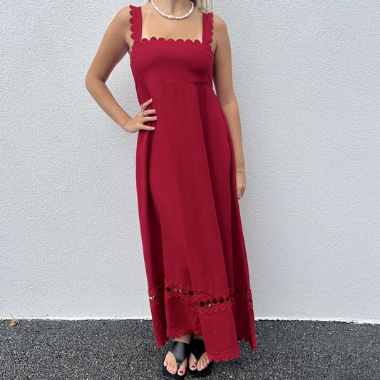 Allegra Maxi Dress - Raspberry