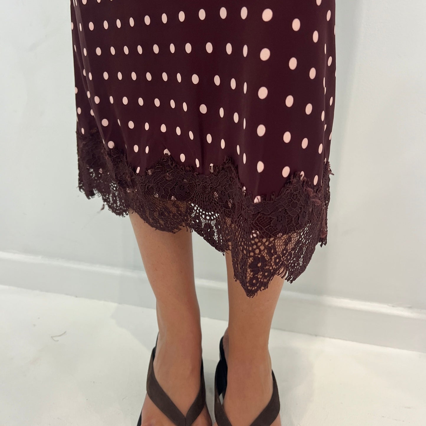 Mary Skirt - Burgundy/Pink