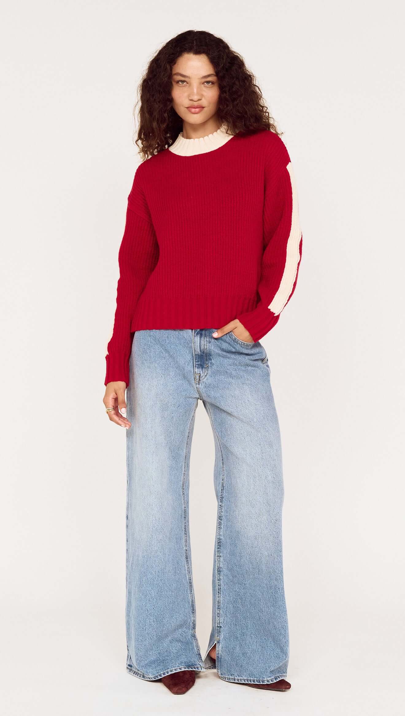 Tilli Contrast Stripe Knit