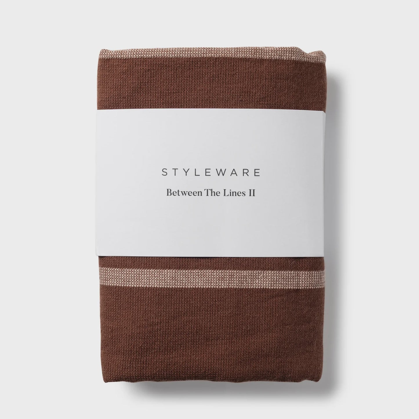 Between The Lines Tea Towel II - Mocha