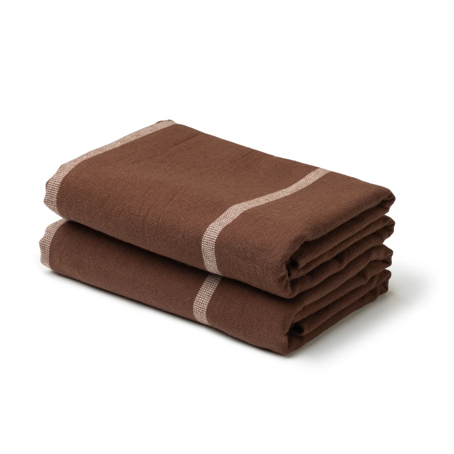 Between The Lines Tea Towel II - Mocha