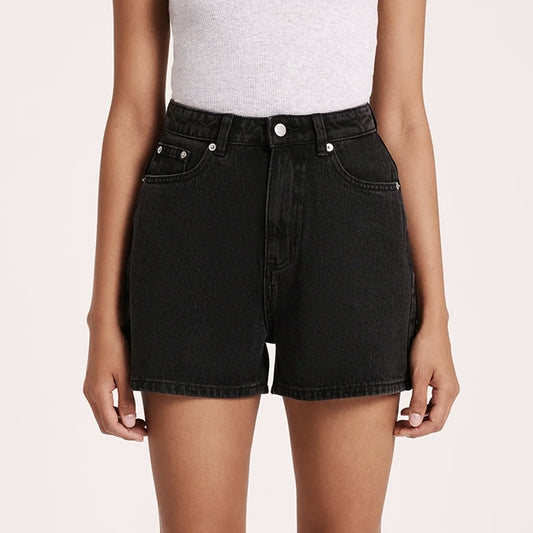 Organic Mom Short - Vintage Black