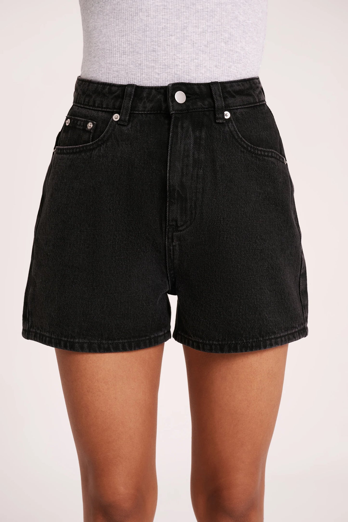 Organic Mom Short - Vintage Black