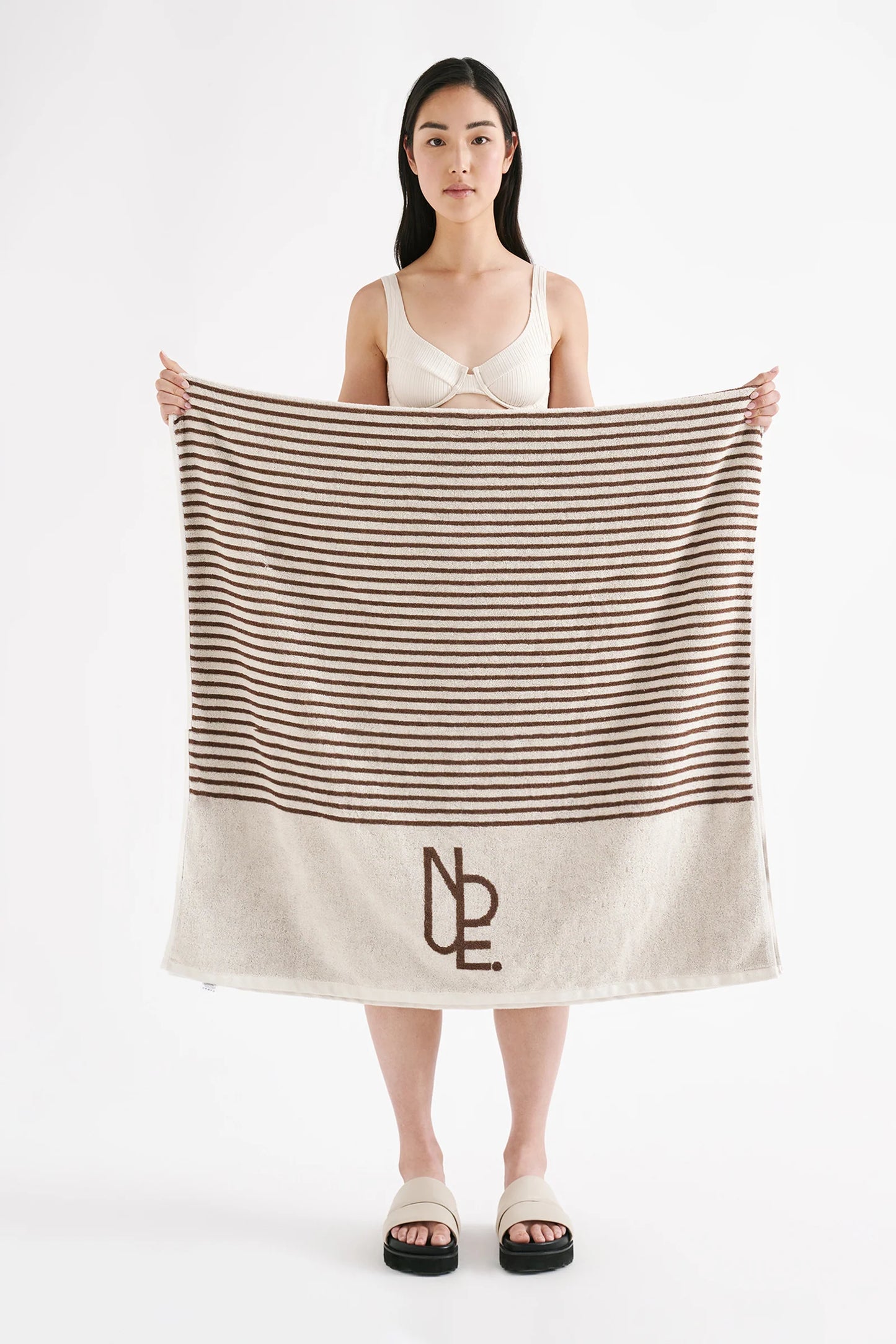 Nude Stripe Beach Towel