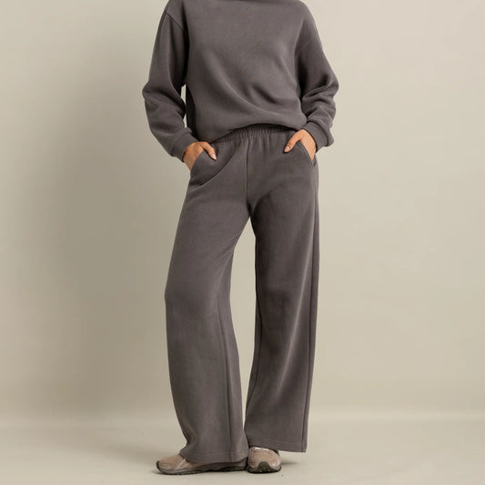 Ava Wide Leg Pants - Espresso