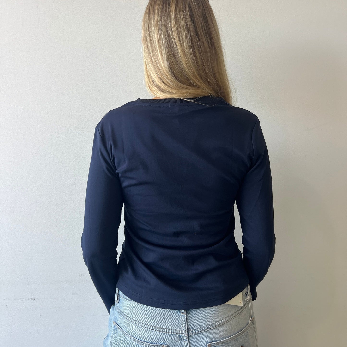 Lily Long Sleeve Tee - Navy