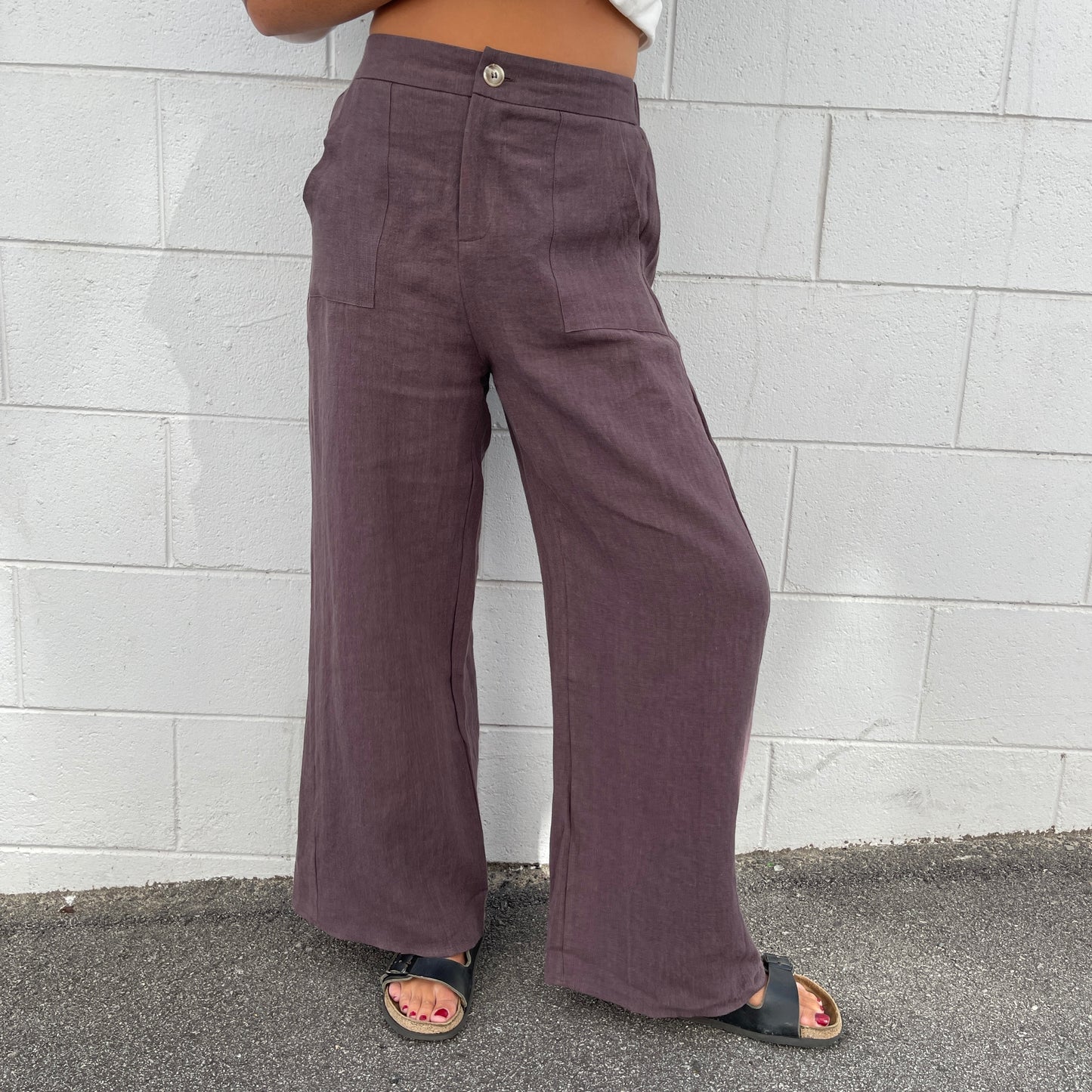 Jude Linen Pants - Cocoa