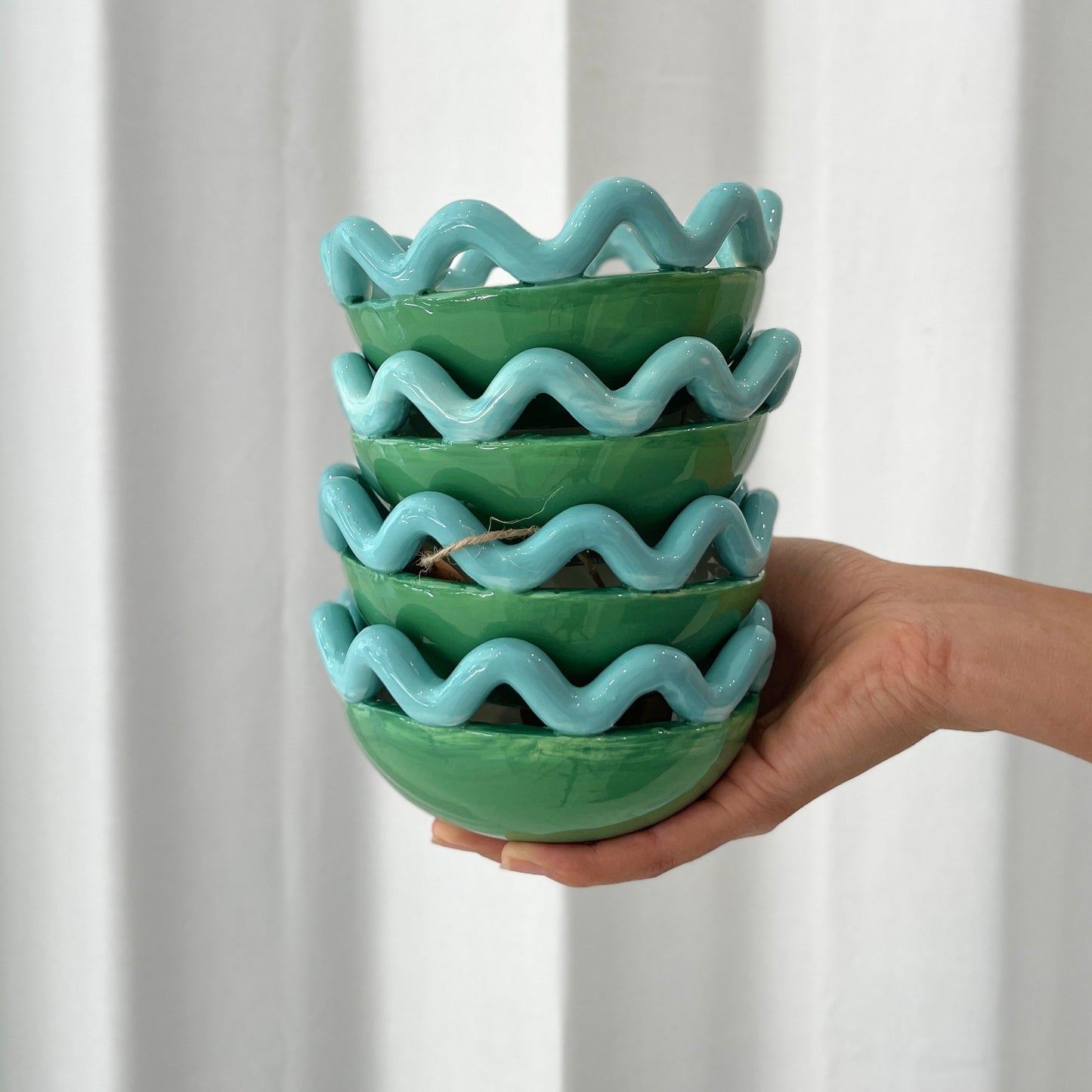 Wave Bowl - Green CLICK & COLLECT ONLY