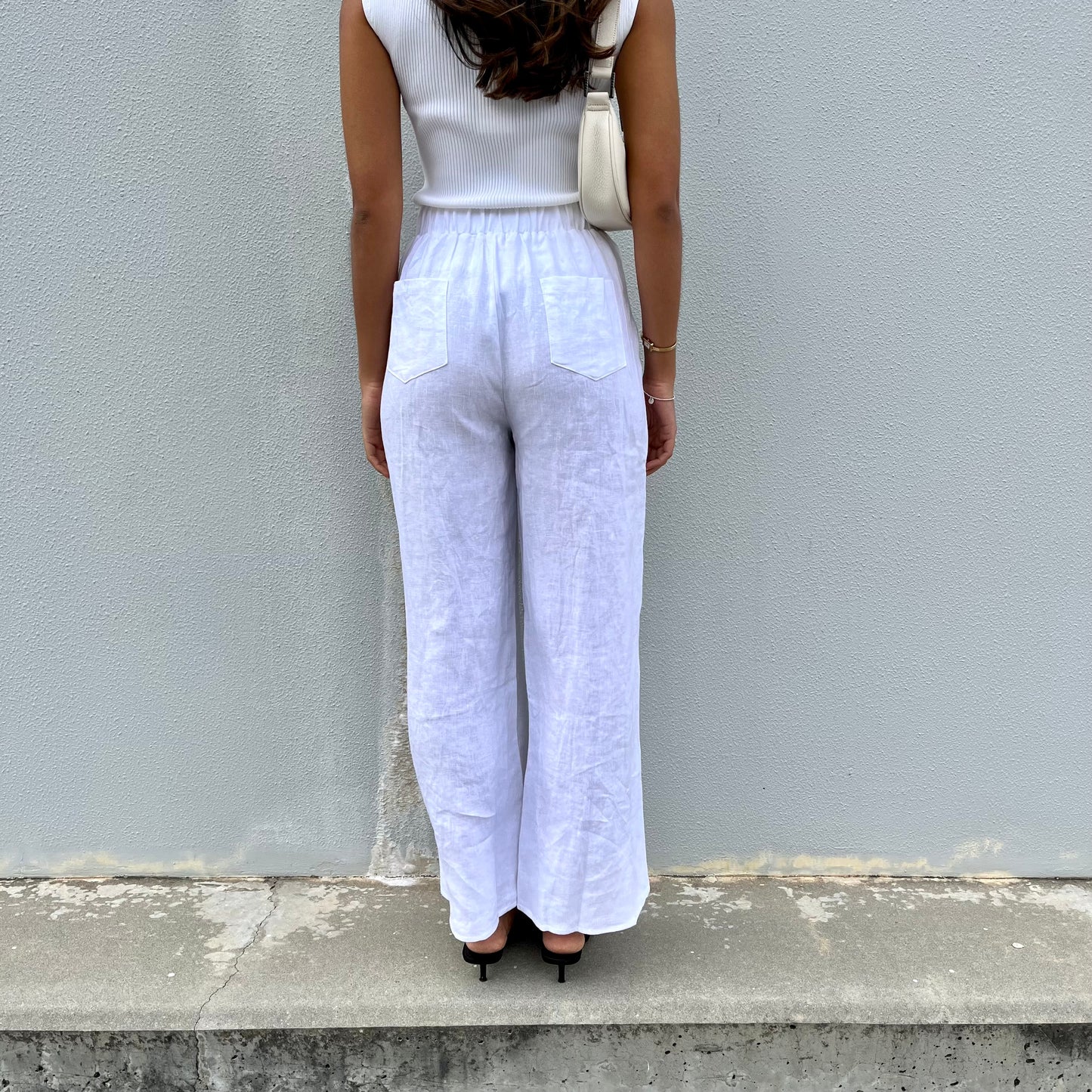 Jude Linen Pants - White