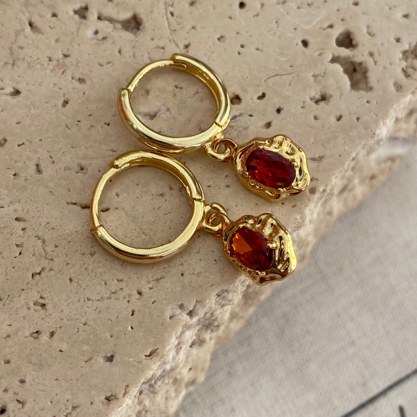 Ziggy Earrings - Red