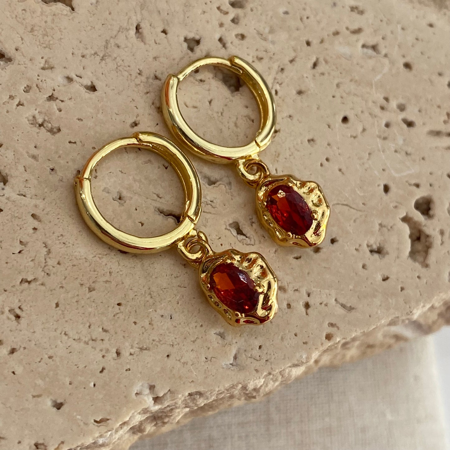 Ziggy Earrings - Red