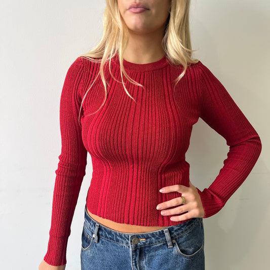 Luna Ribbed Knit Top