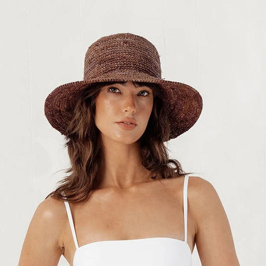 Alora Bucket Hat - Brown