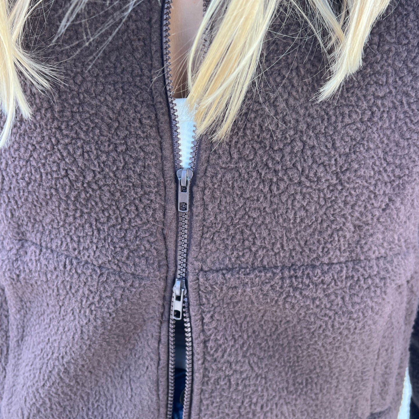 Teddy zip up jacket
