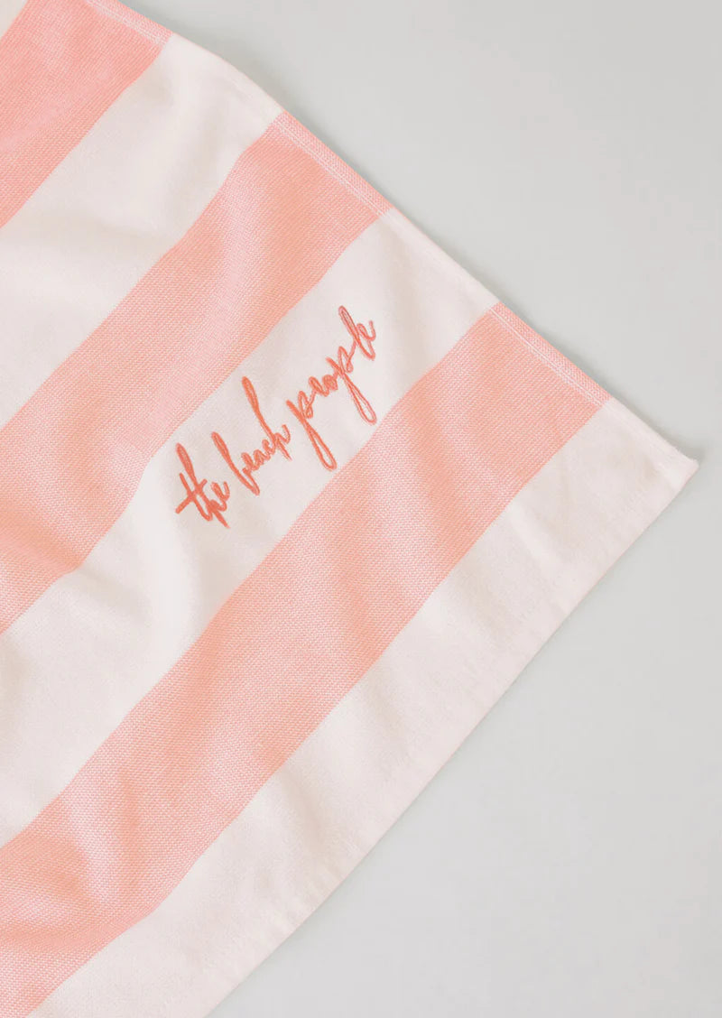 Sand-Free Cabana Towel - Coral Pink