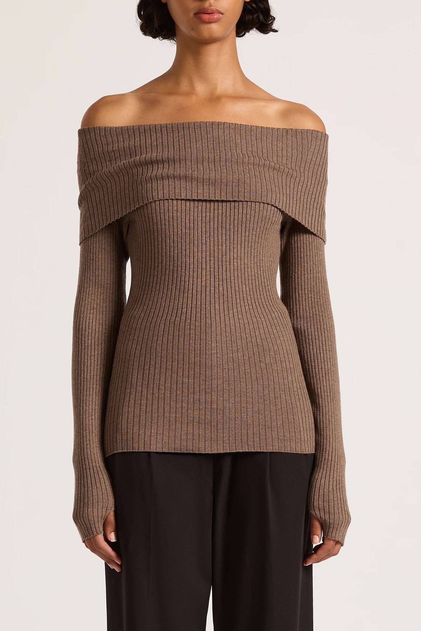 Krishna Off Shoulder - Mocha