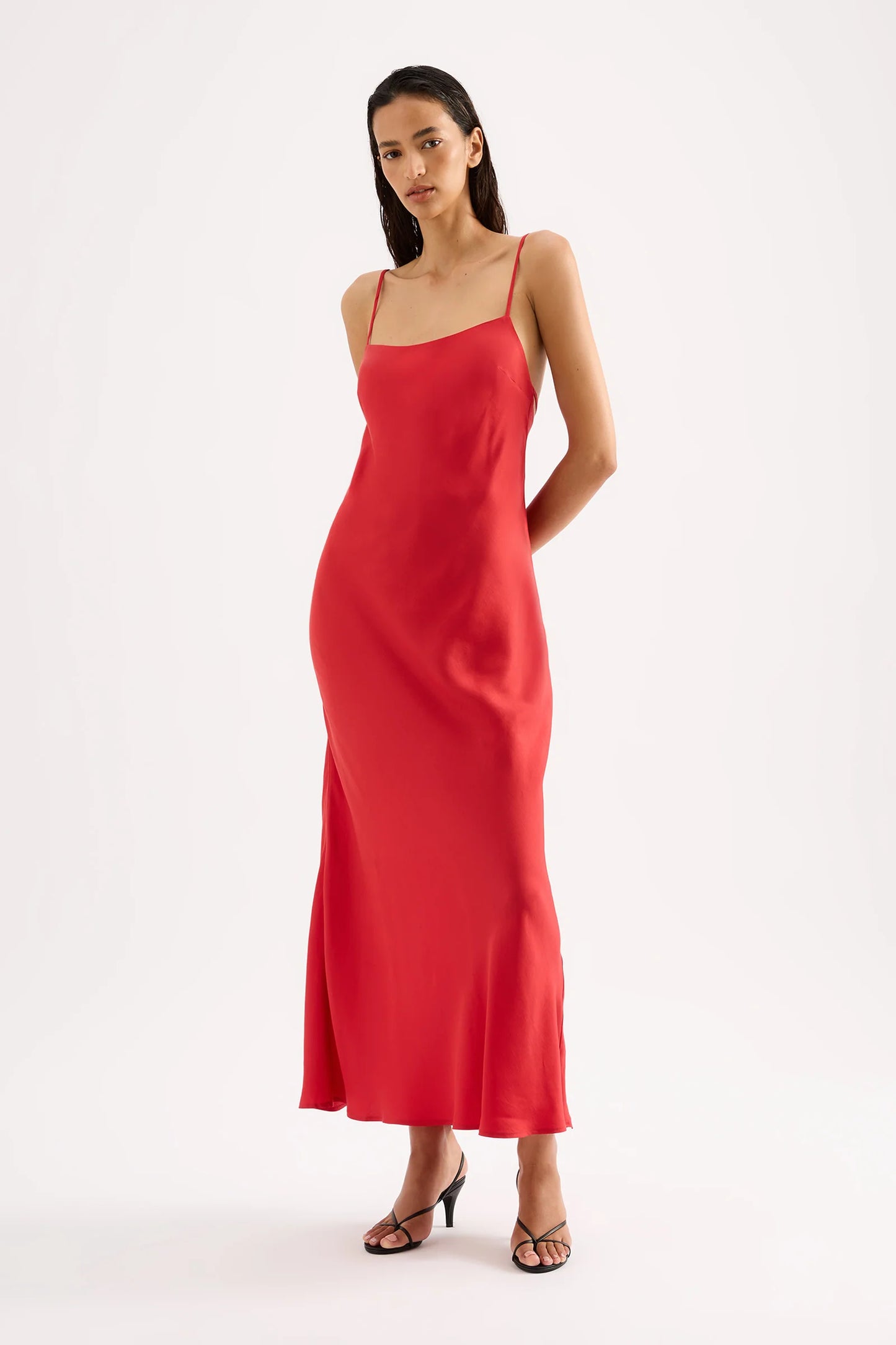 Greta Slip Maxi Dress - Chilli