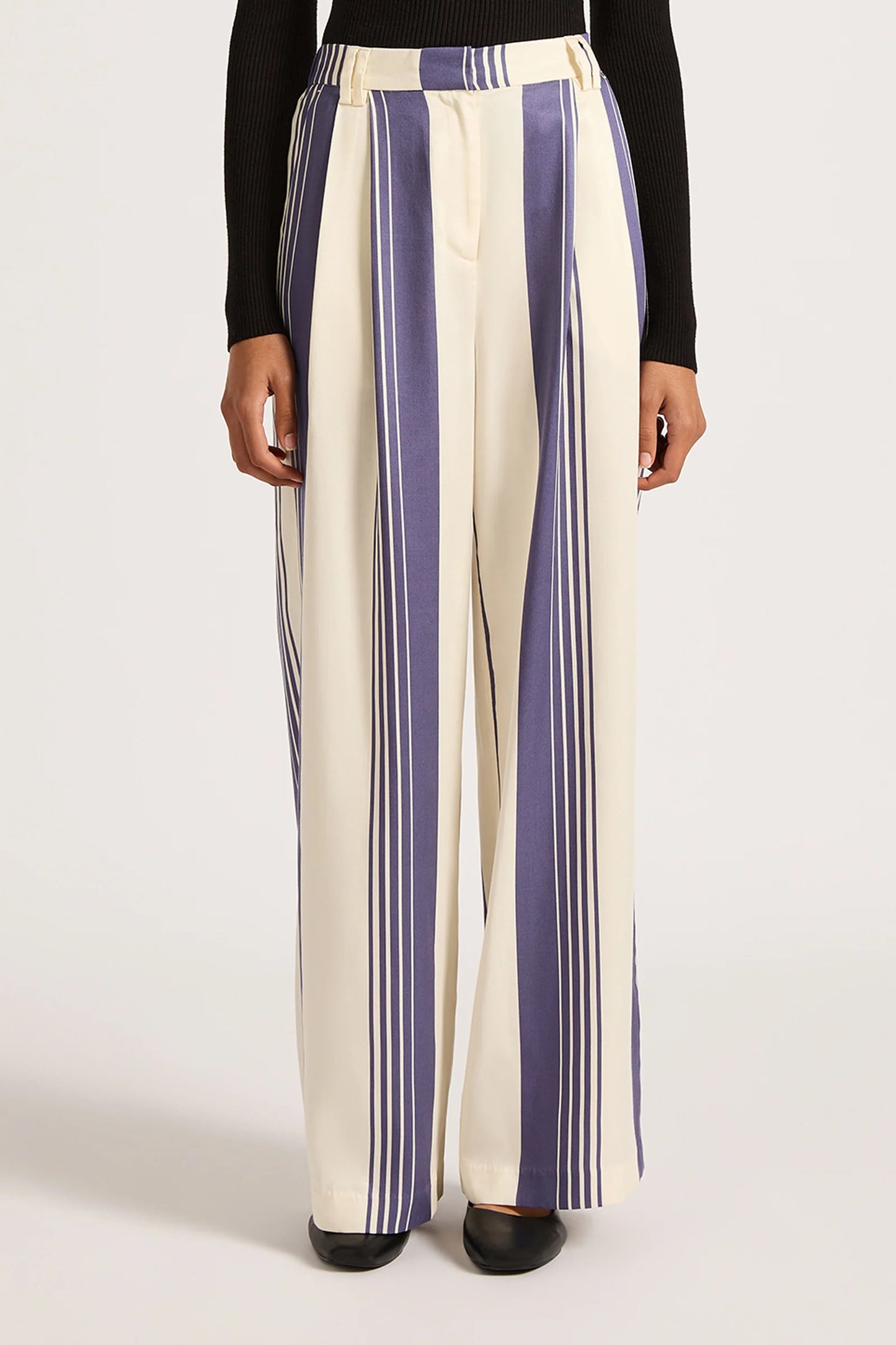 Albion Tencel Pant - Storm Stripe