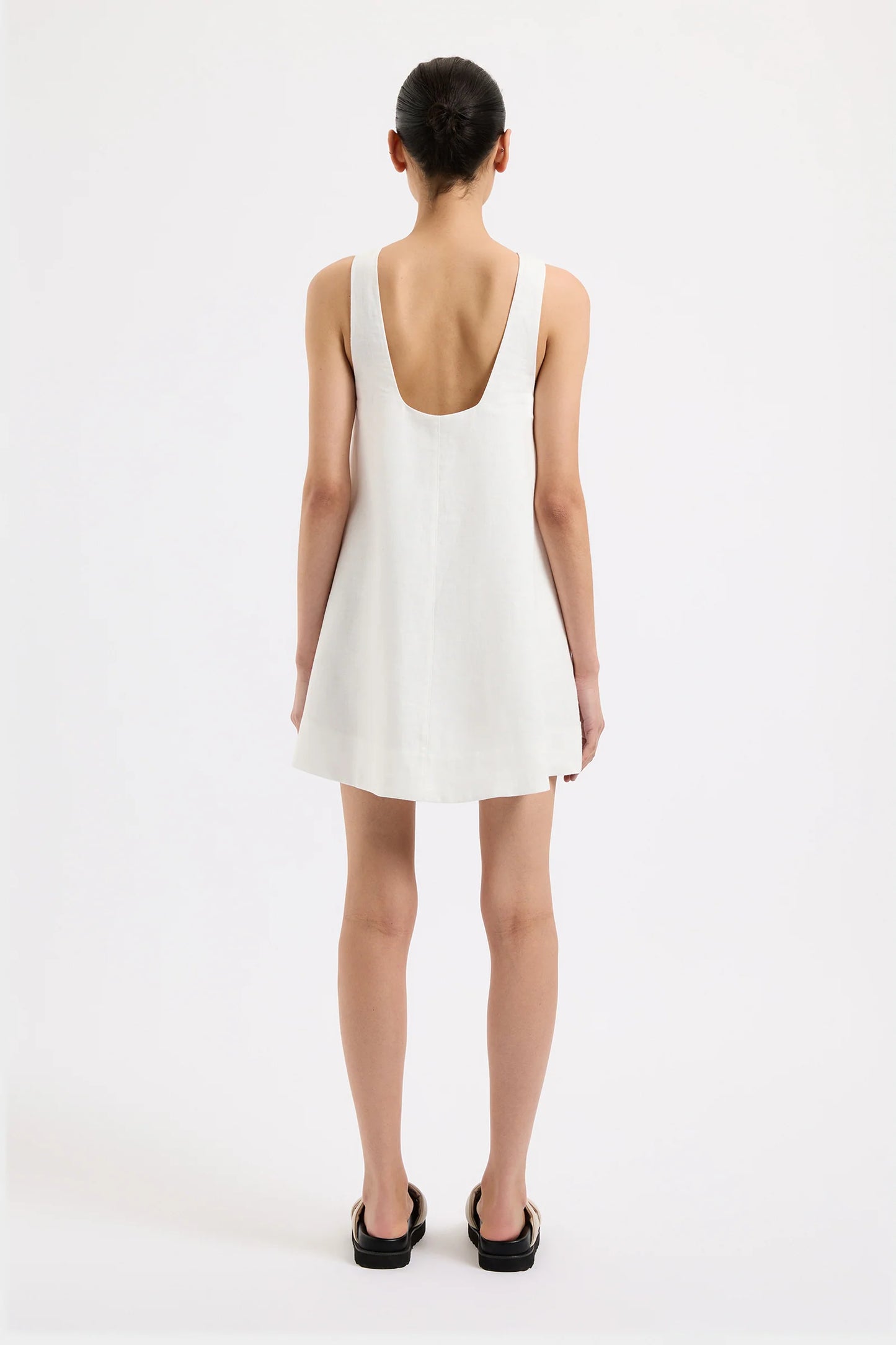 Nemi Linen Dress - White