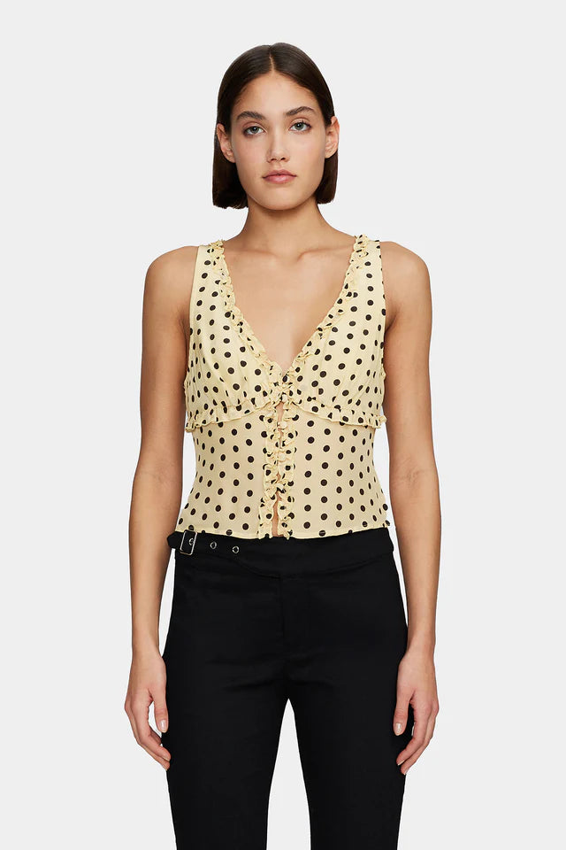 Sally Cami Top - Butter Spot