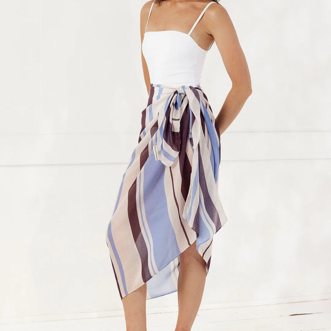 Oceana Beach Sarong - Blue