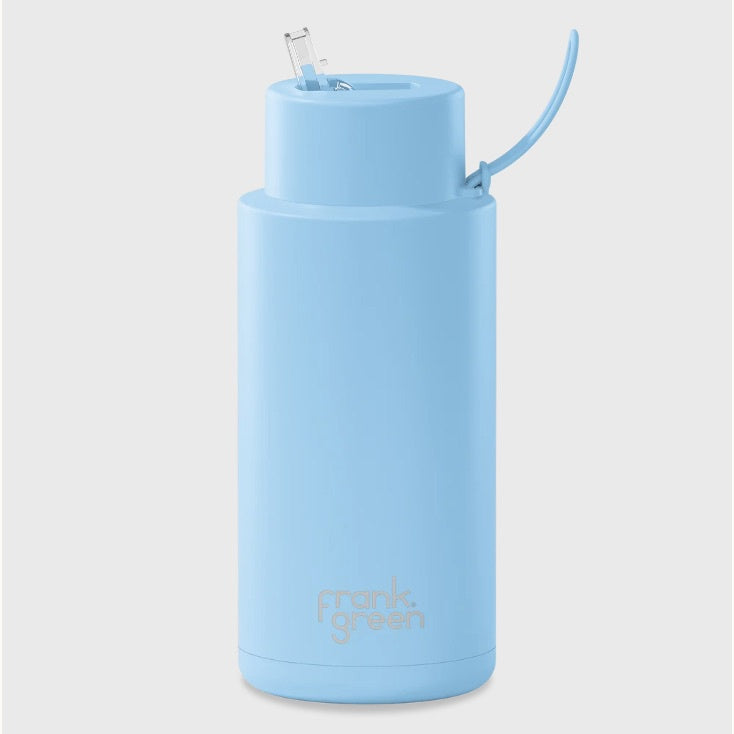 Frank Green - Sky Blue Straw Bottle 1L