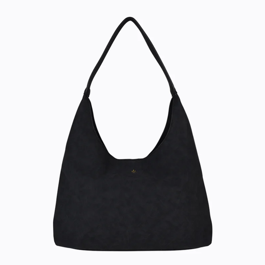 Jami Slouch Tote - Black Suede