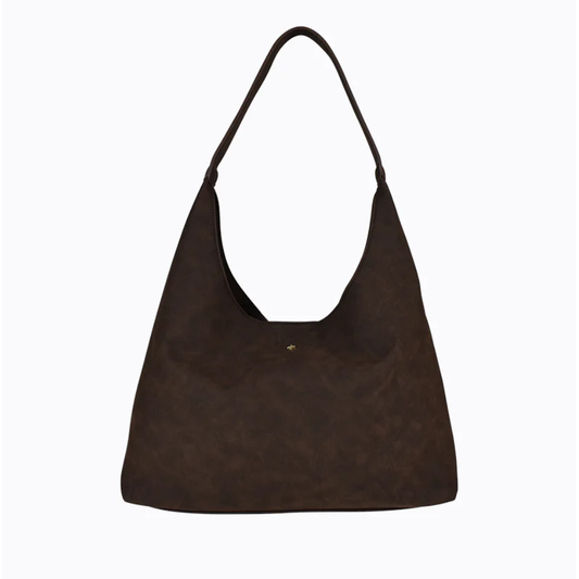Jami Slouch Tote - Choc Suede