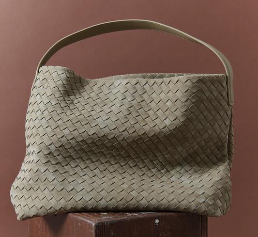 Calla Woven Handbag - Olive