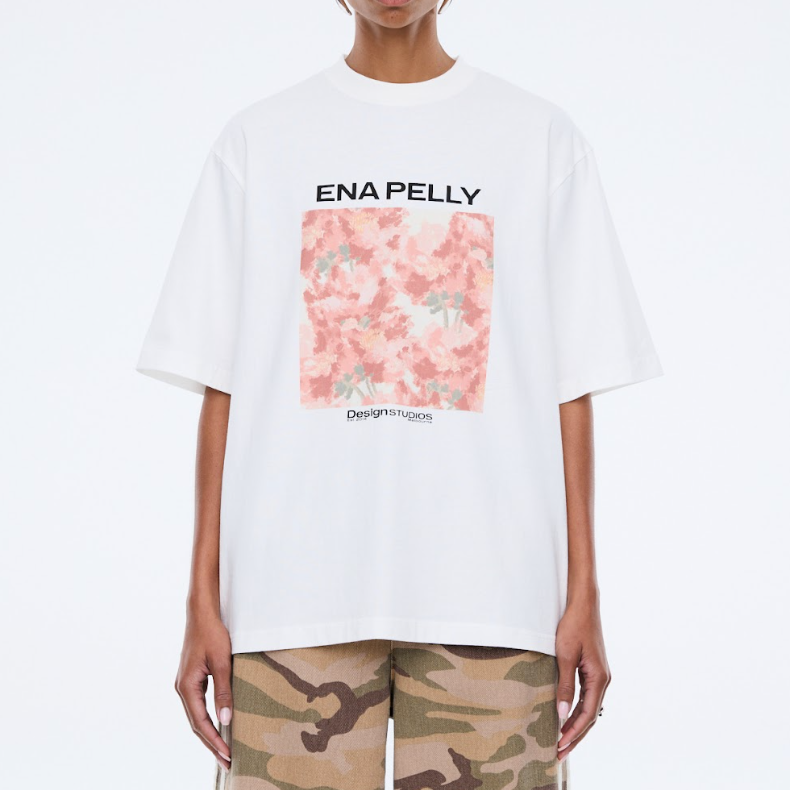 Coral Floral Tee