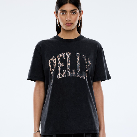 Leopard  Collegiate Tee