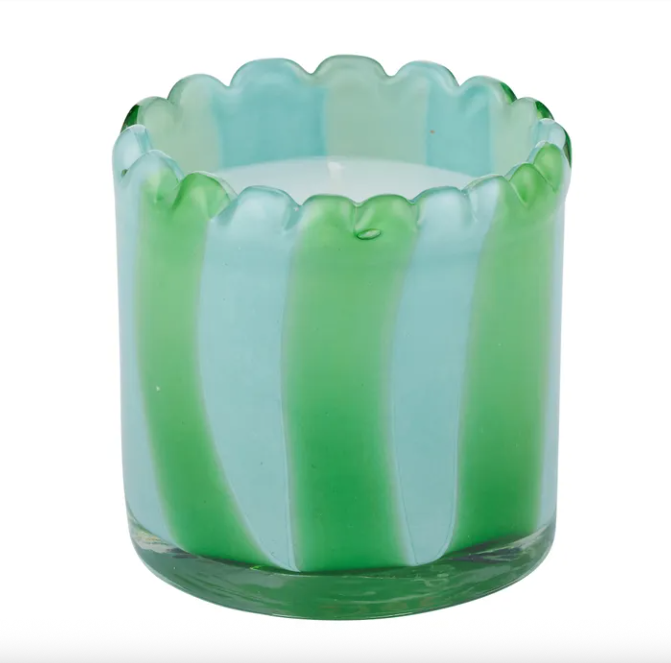 Billie Glass Candle - Sky/Emerald -  CLICK & COLLECT ONLY