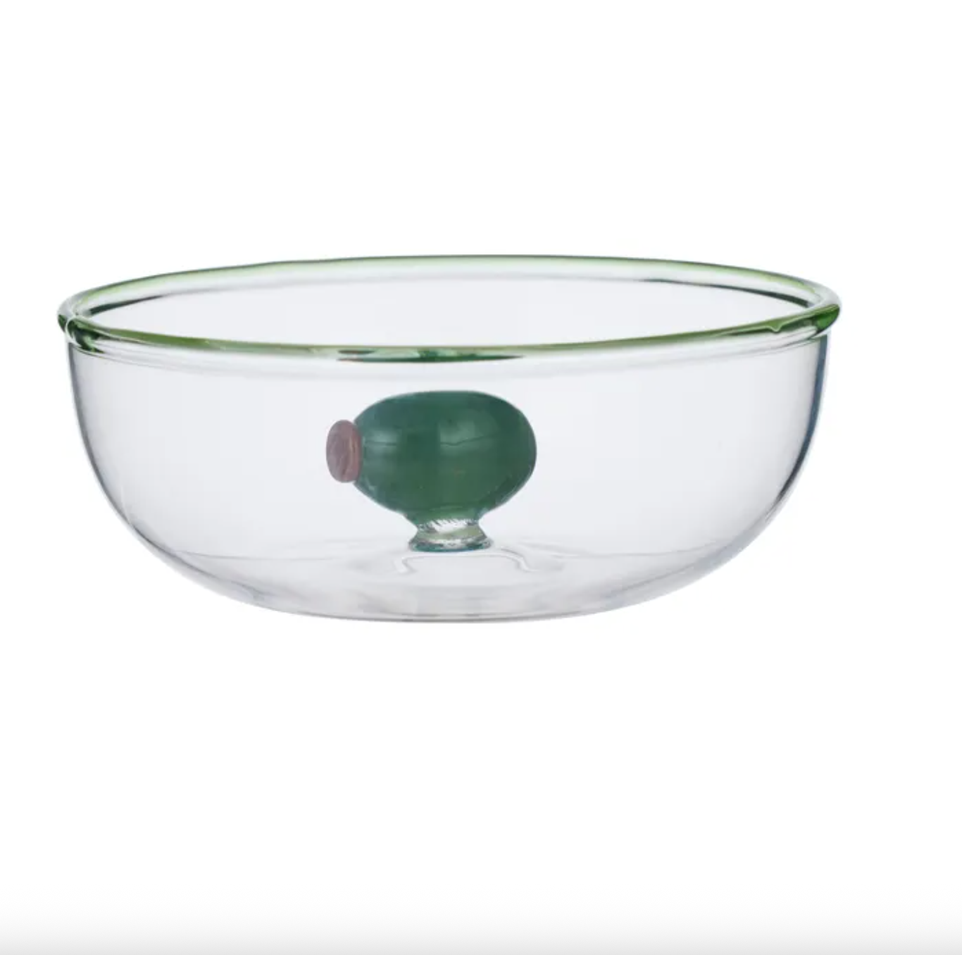Glass Olive Bowl -  CLICK & COLLECT ONLY