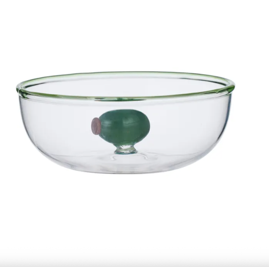 Glass Olive Bowl -  CLICK & COLLECT ONLY