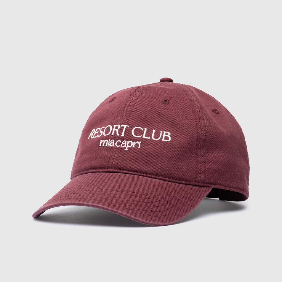 Embroidered Cap - Resort Club - Plum