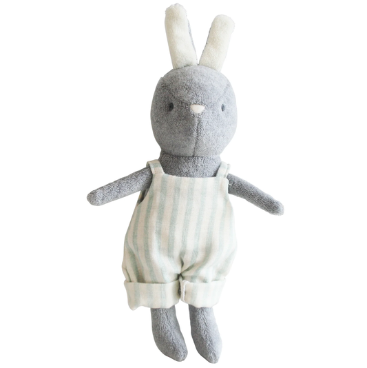 Baby Benny Bunny 25cm Sage Stripe
