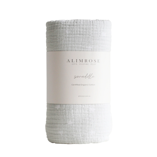 Muslin Swaddle Starry Night Grey