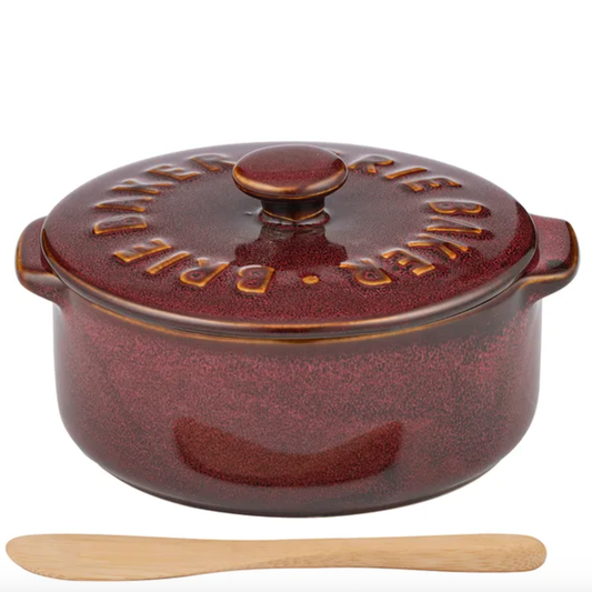 Ceramic Bree Baker - Deep Burgundy - CLICK AND COLLECT ONLY