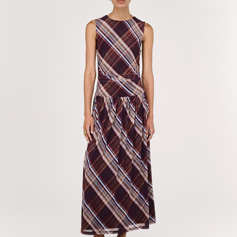 Arles Drop Waist Mesh Dress