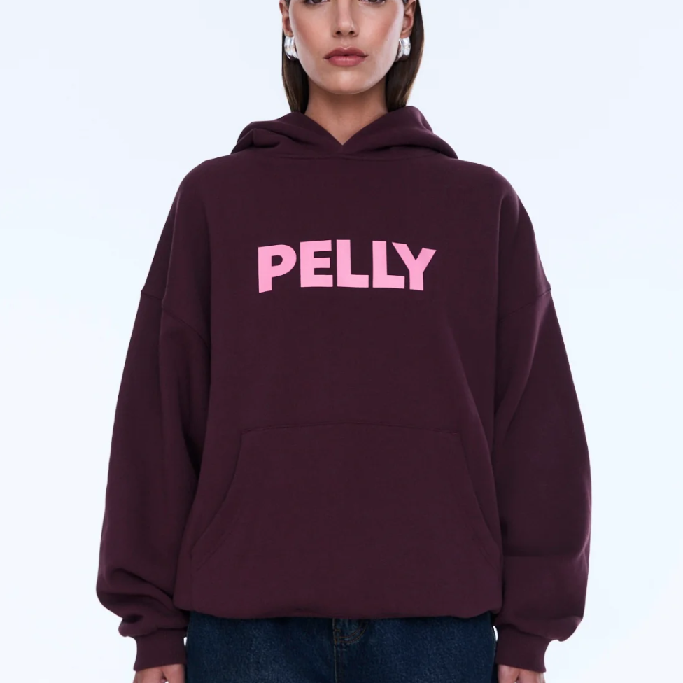 Cassie Oversized Hoodie - Deep Cherry