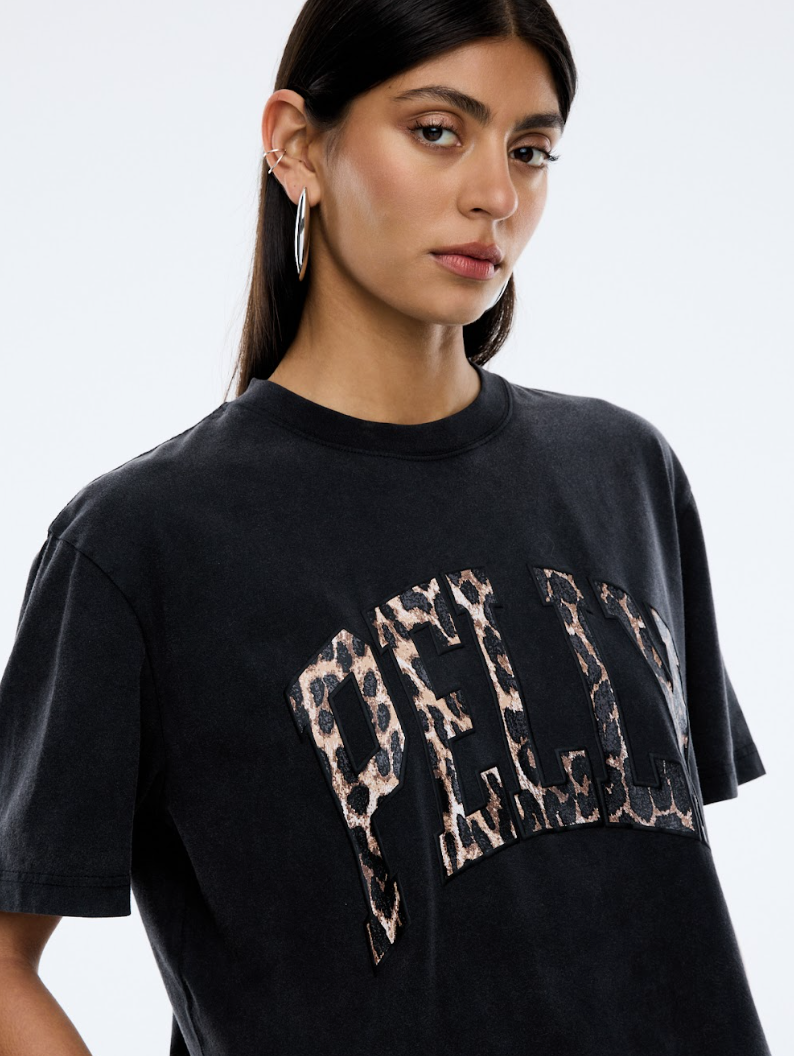 Leopard  Collegiate Tee